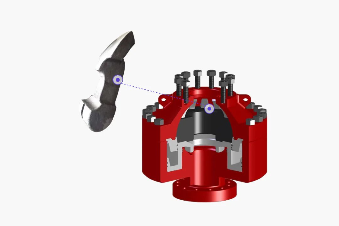 ZG35CrMo 防喷器支撑筋，用于油田承压设备